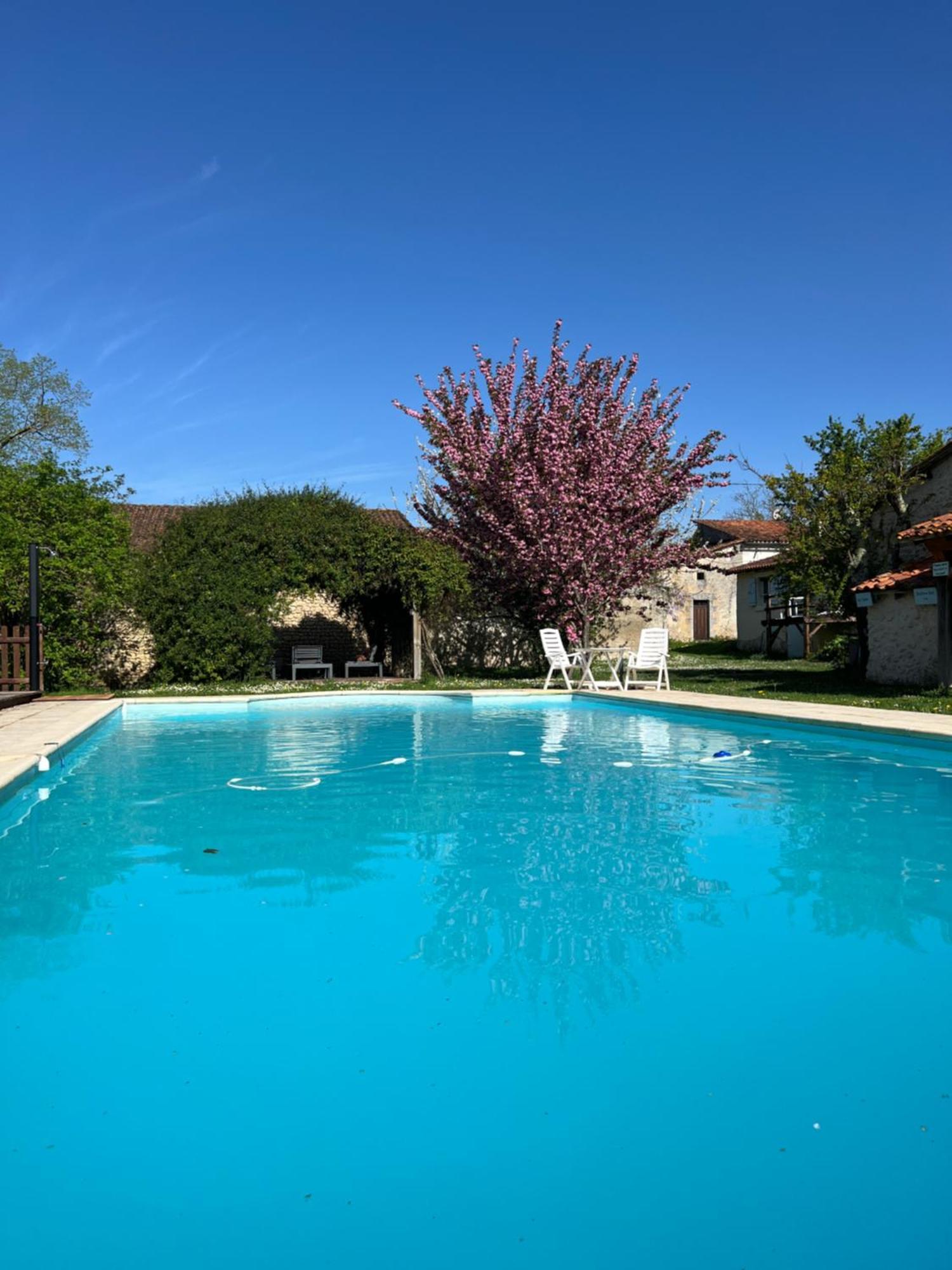 Entire Apartment With Swimming Pool Near Aubeterre Saint-Romain  Kültér fotó